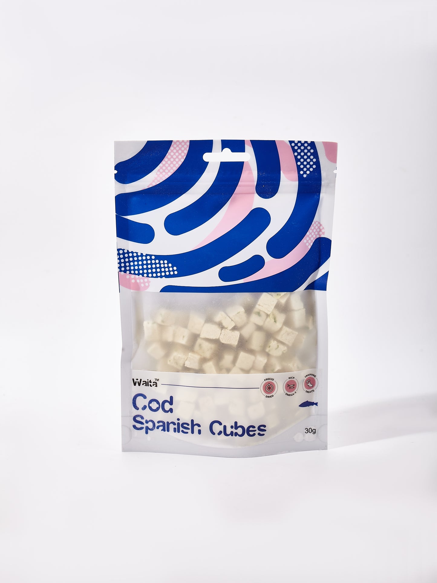 Waita Freeze Dried Cod & Spinach Cubes 30g/350g