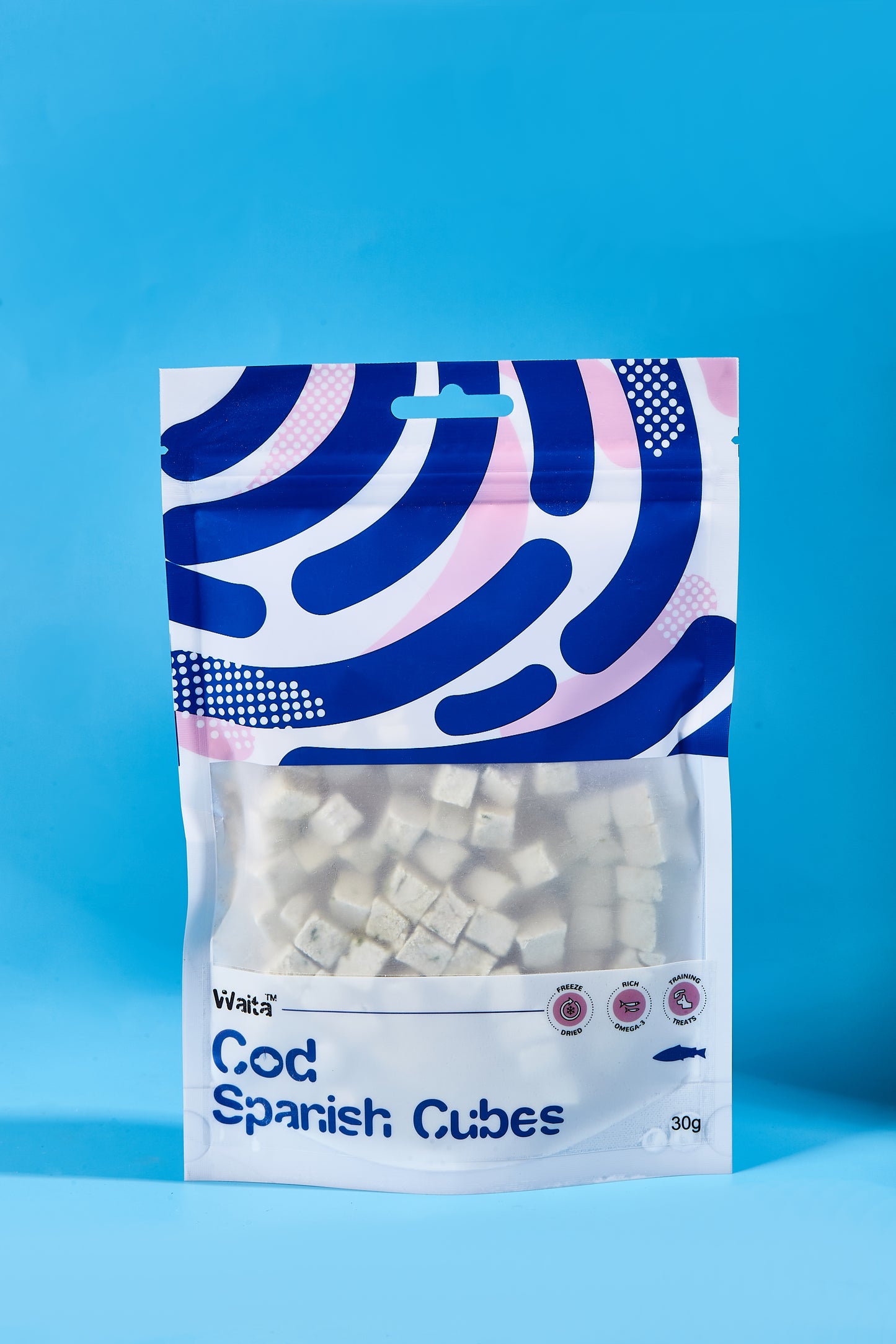 Waita Freeze Dried Cod & Spinach Cubes 30g/350g